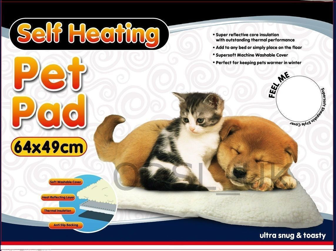 Self Heated Heating Thermal Bed Cushion for Pets Dogs and Cats Washable Super Warm Image 1
