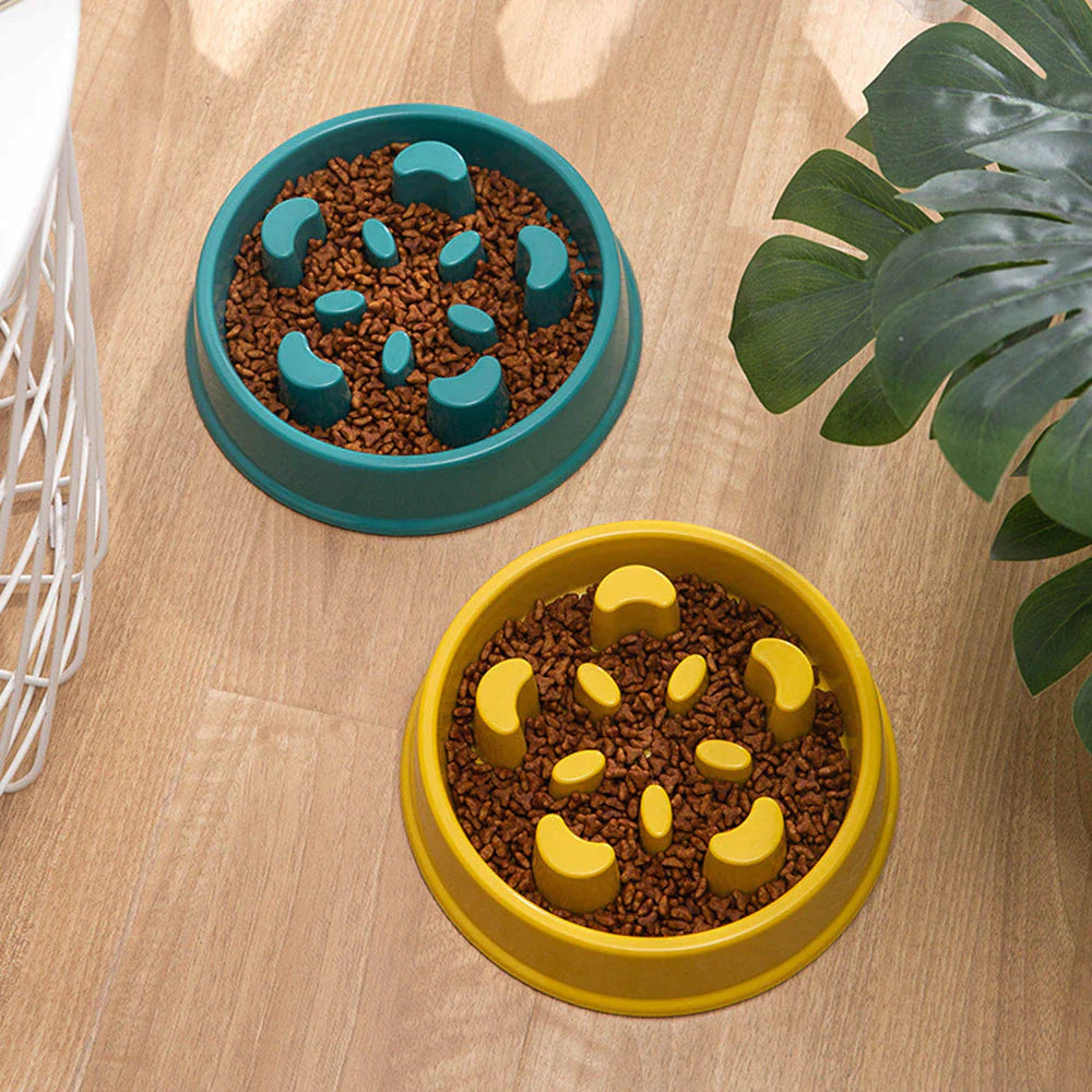 Pet Slow Feed Food Bowl Small Dog Non-Slip Slow for Cats and Dogs Image 5