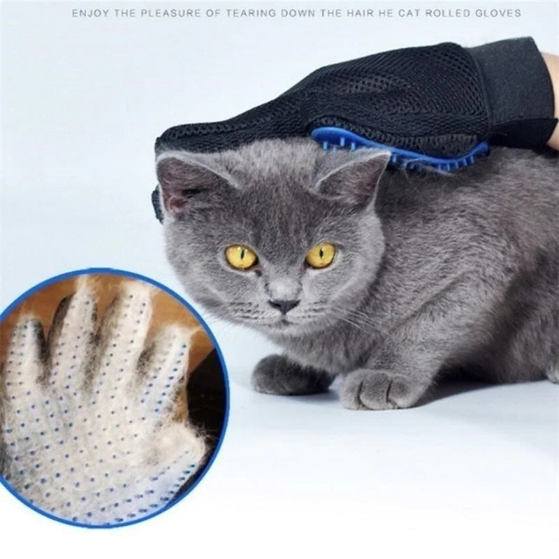 Pet Brush Glove for Hair Shedding Cat Dog Image 2