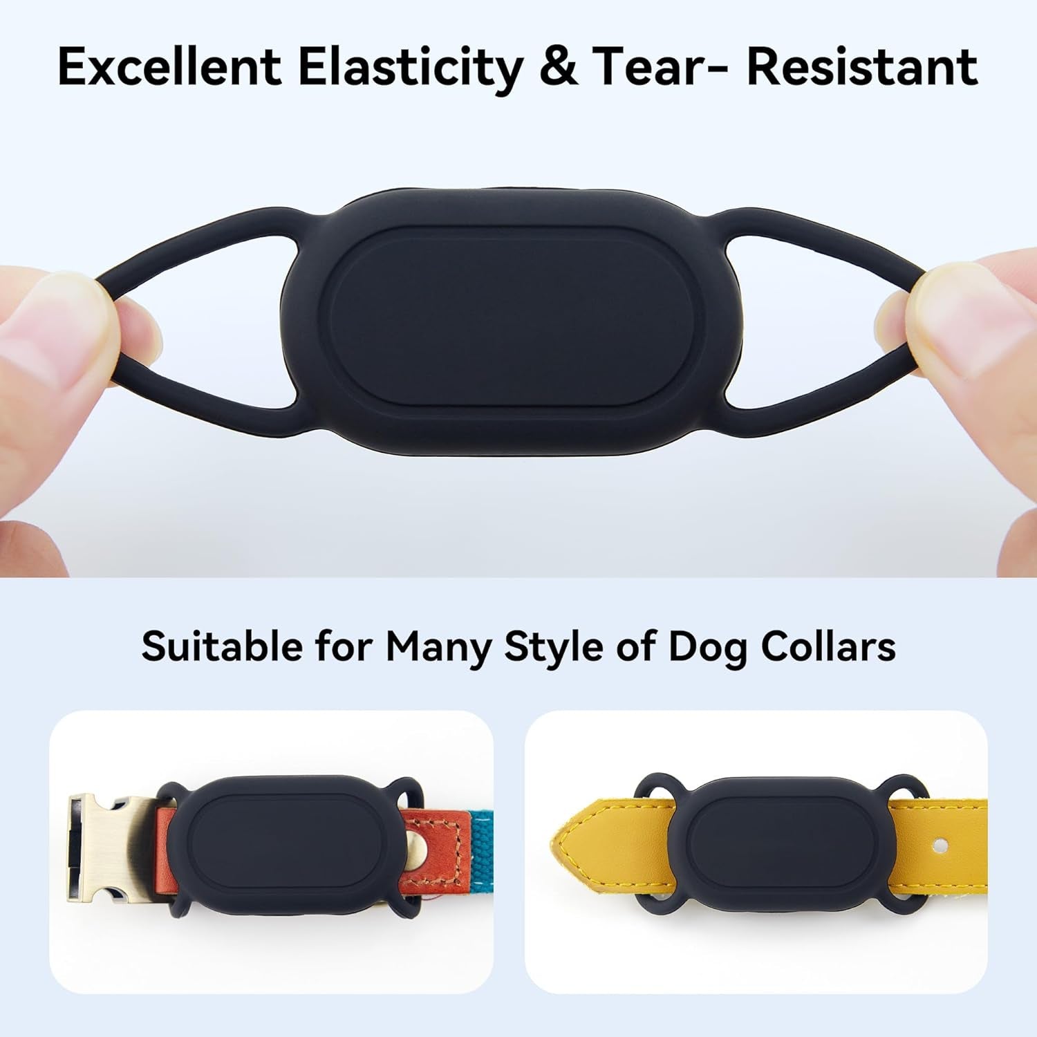 Dog Collar Holder 2 Pack for Samsung Galaxy Smarttag2 with Waterproof Silicone Case for Pet Dog or Cat Image 6
