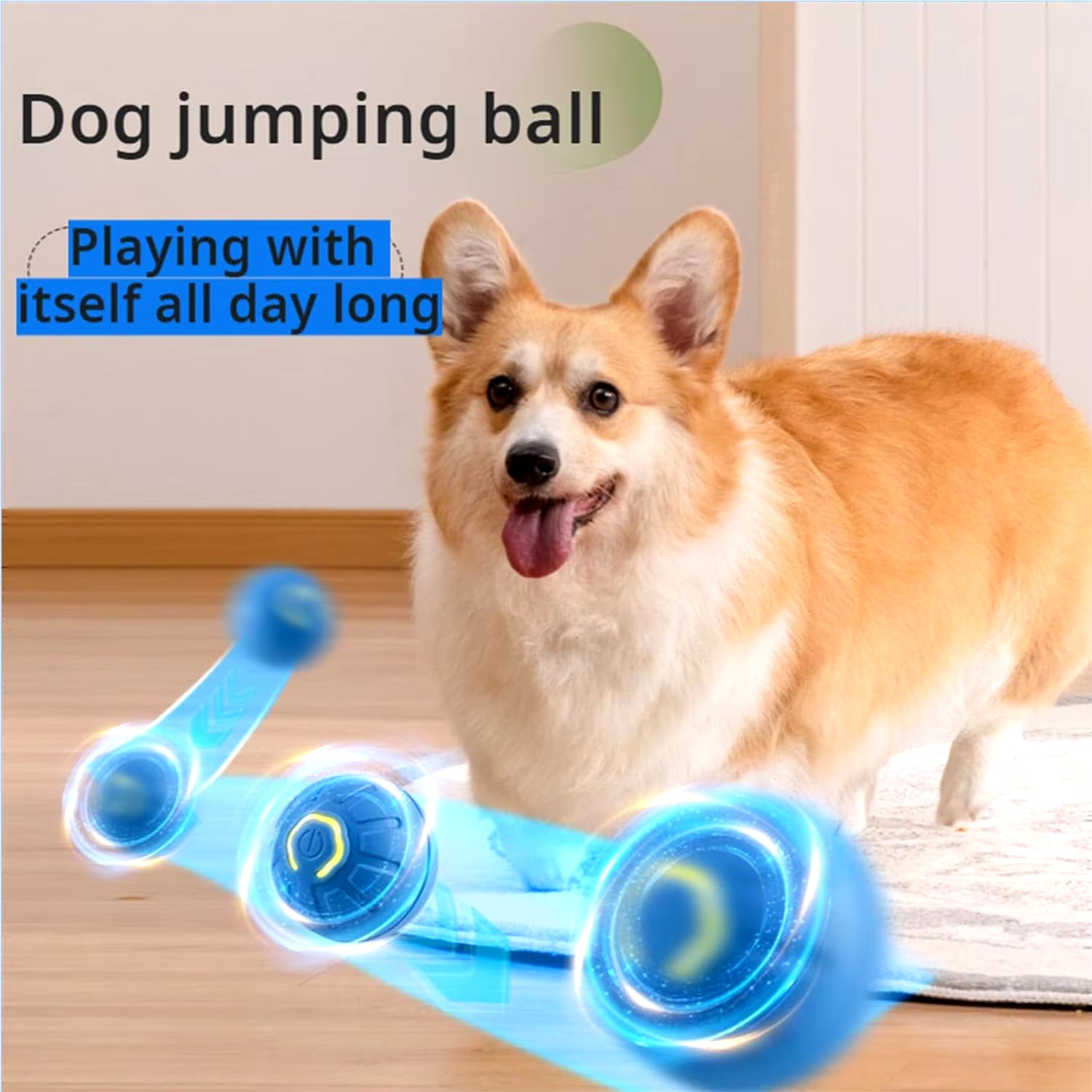 Automatic Interactive Bouncing and Vibrating Ball for Dogs and Puppies Image 4