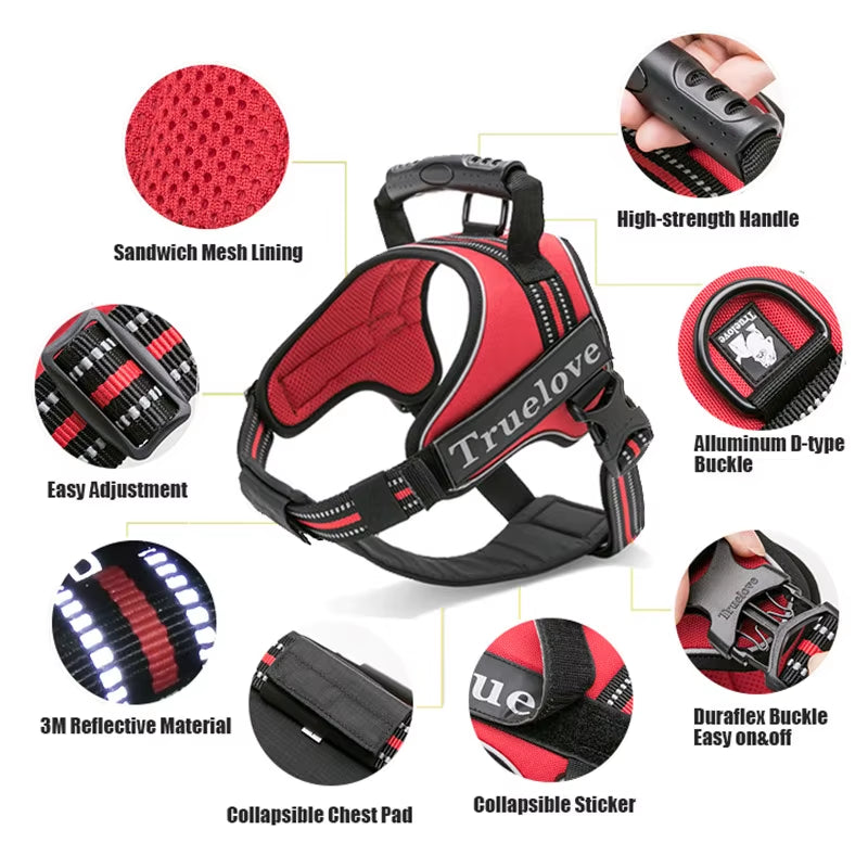 No-Pull Dog Harness with Reflective Stitching Image 4
