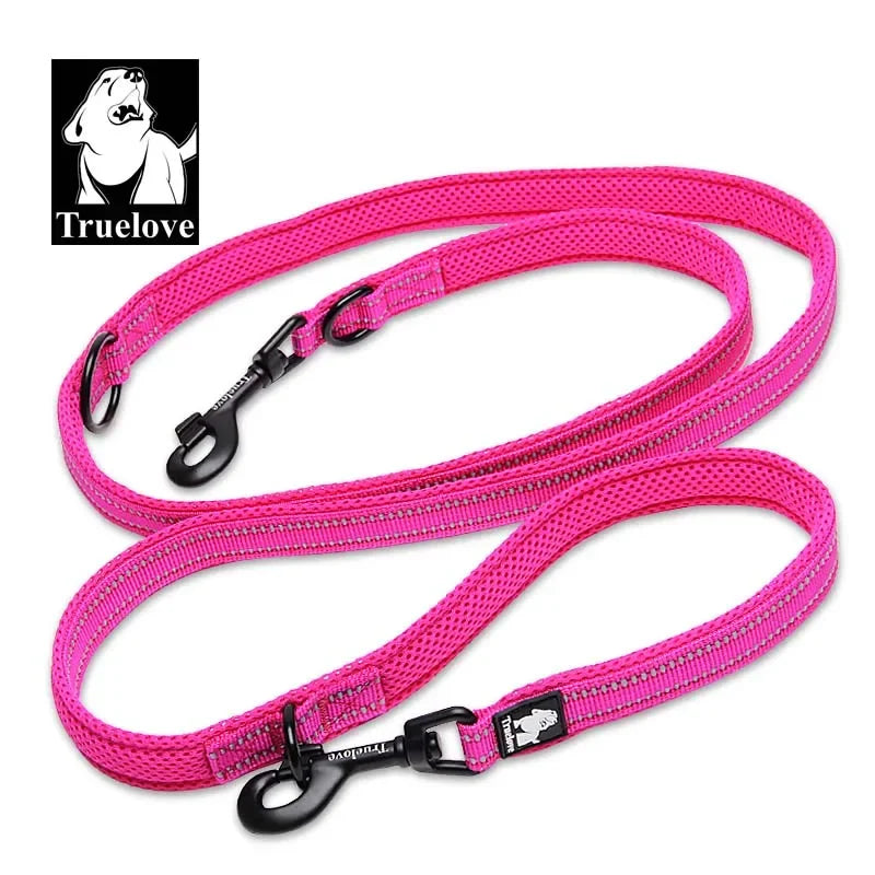 Adjustable Dog Lead Hands Free Pet Training Leash Multi-Function for 2 Dogs with reflective strips Image 8