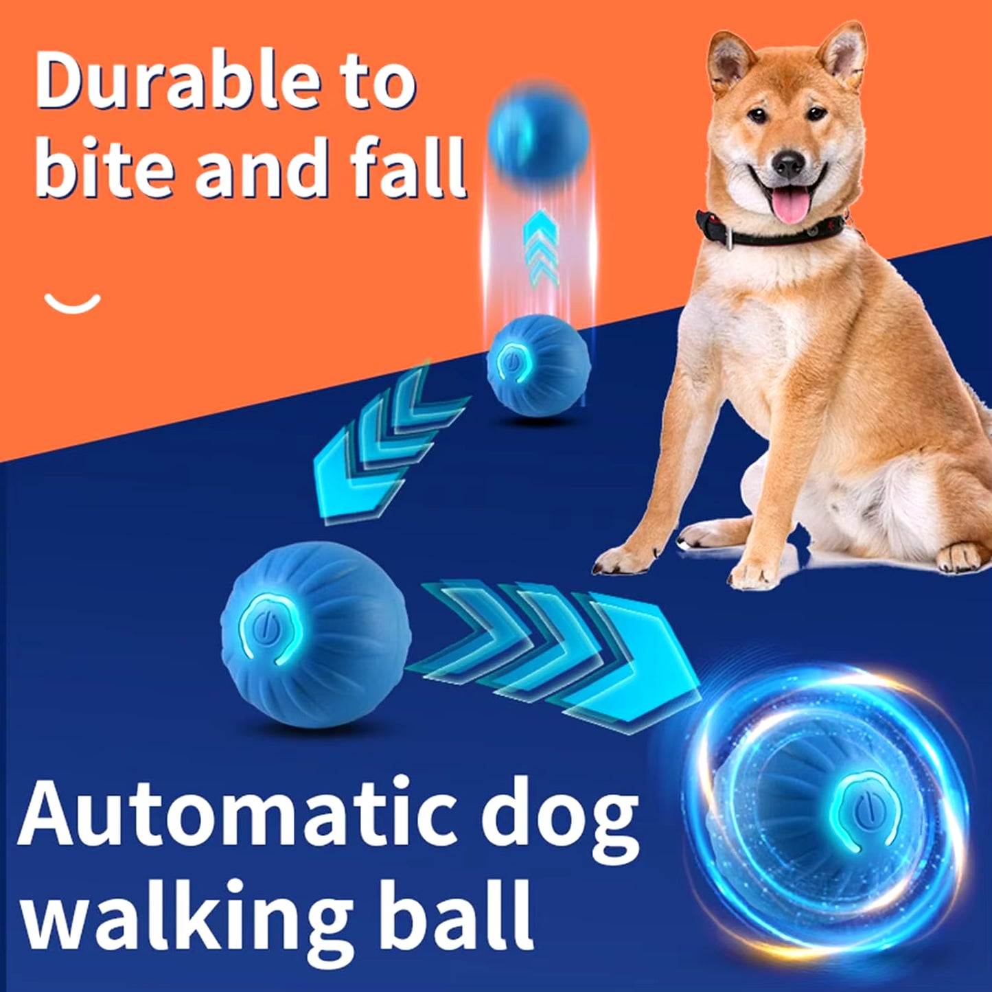 Automatic Interactive Bouncing and Vibrating Ball for Dogs and Puppies Image 3