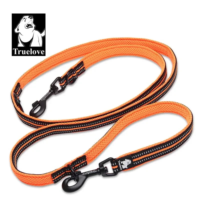 Adjustable Dog Lead Hands Free Pet Training Leash Multi-Function for 2 Dogs with reflective strips Image 7