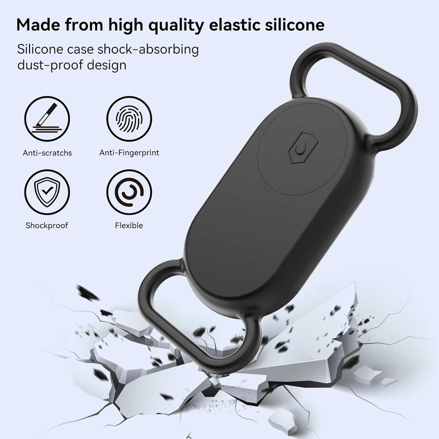 Dog Collar Holder 2 Pack for Samsung Galaxy Smarttag2 with Waterproof Silicone Case for Pet Dog or Cat Image 5