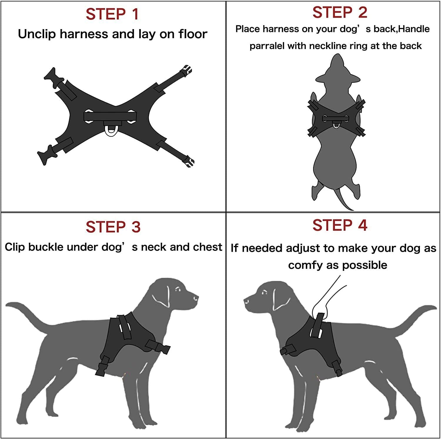 Dog No Pull Harness for Small Medium and Large Dogs Strong and Adjustable Image 30