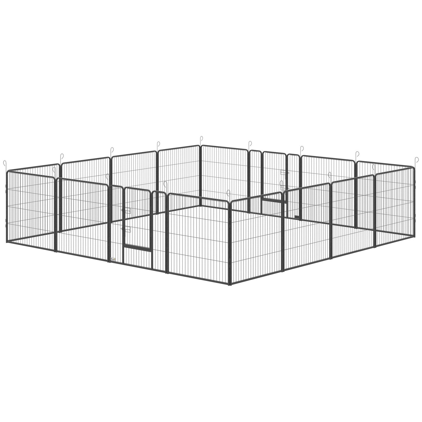 Puppy play pen configured in square shape