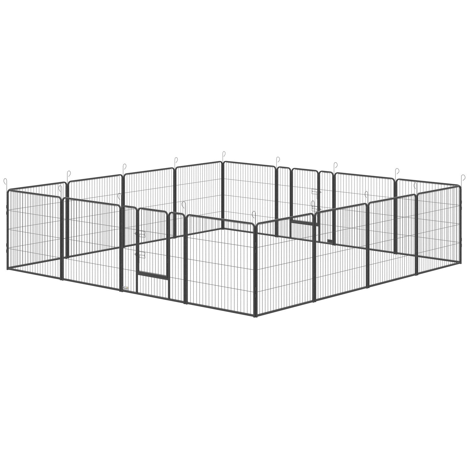 Puppy play pen configured in square shape