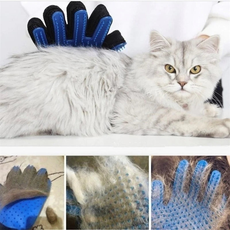 Pet Brush Glove for Hair Shedding Cat Dog Image 3