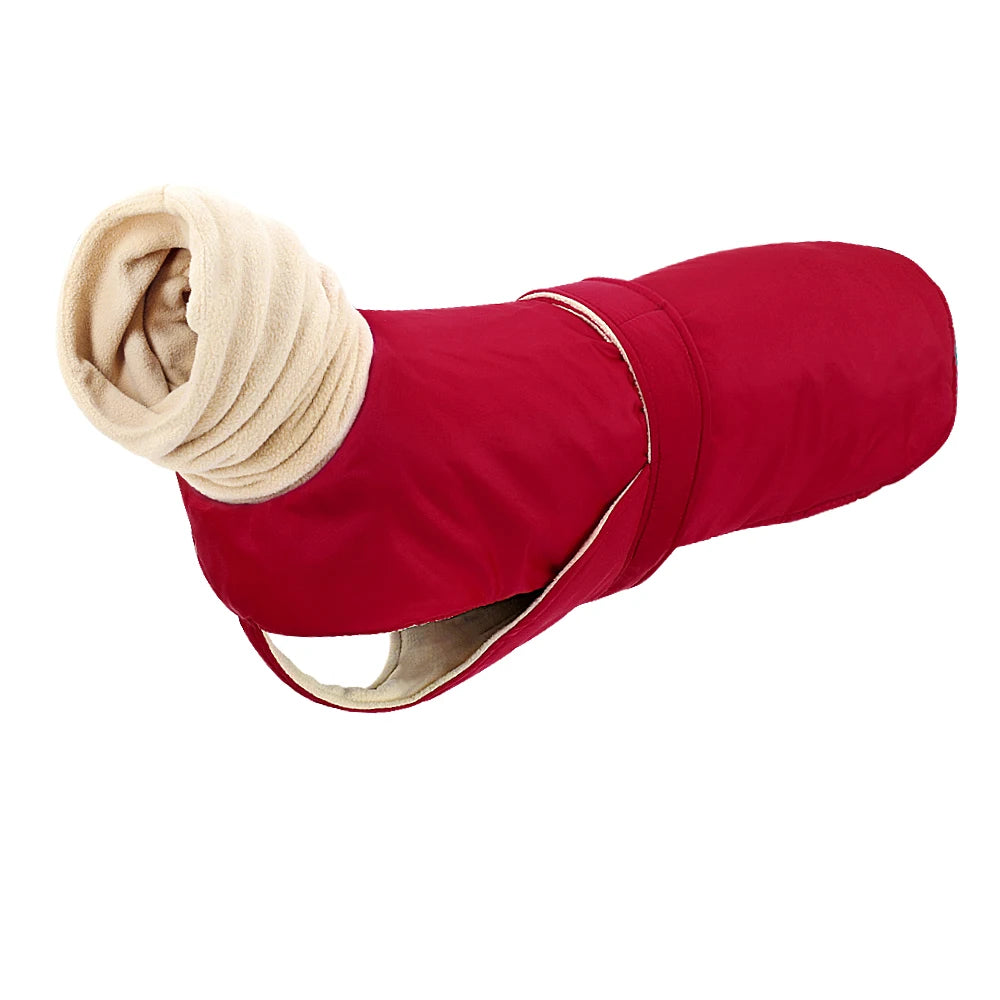 Winter Warm Waterproof Dog Jacket Coat with Leash Hole for Medium Large Dogs Image 1