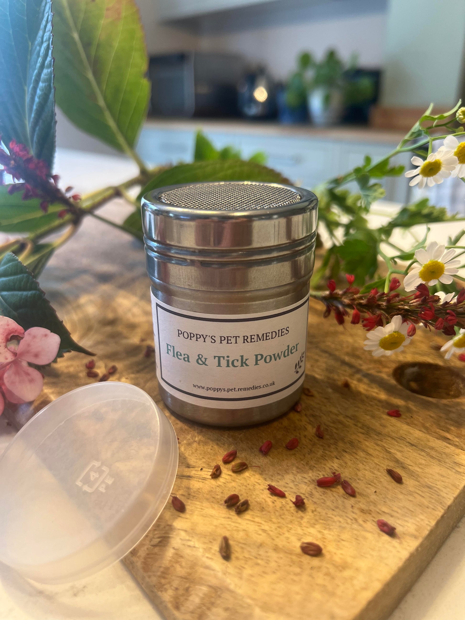 Flea and Tick powder natural and gentle for your pet  plant based