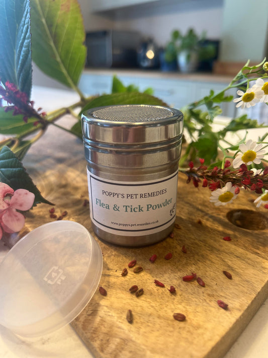 Flea and Tick powder natural and gentle for your pet  plant based
