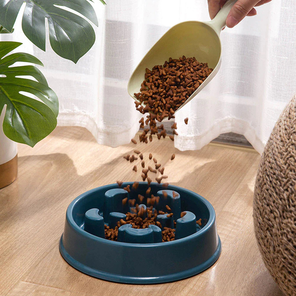 Pet Slow Feed Food Bowl Small Dog Non-Slip Slow for Cats and Dogs Image 2