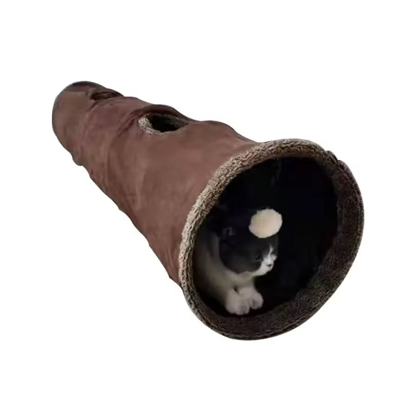 Cat tunnel with two peep holes for interactive play
