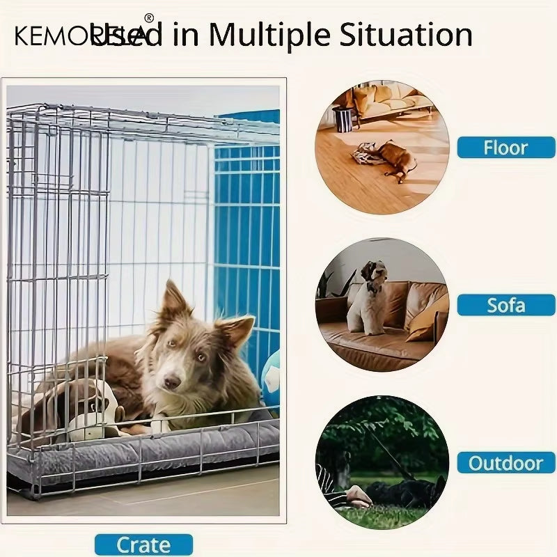 KEMORELA Extra Large Plush Dog Bed Sofa Thickened Super Soft Polyester Pet Mat Dog Crate Mat Bed for Small Medium Large Dog Bed