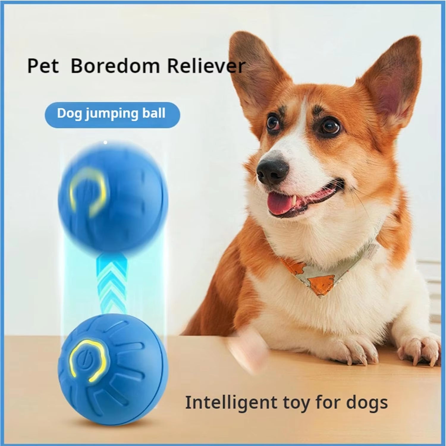 Automatic Interactive Bouncing and Vibrating Ball for Dogs and Puppies Image 1