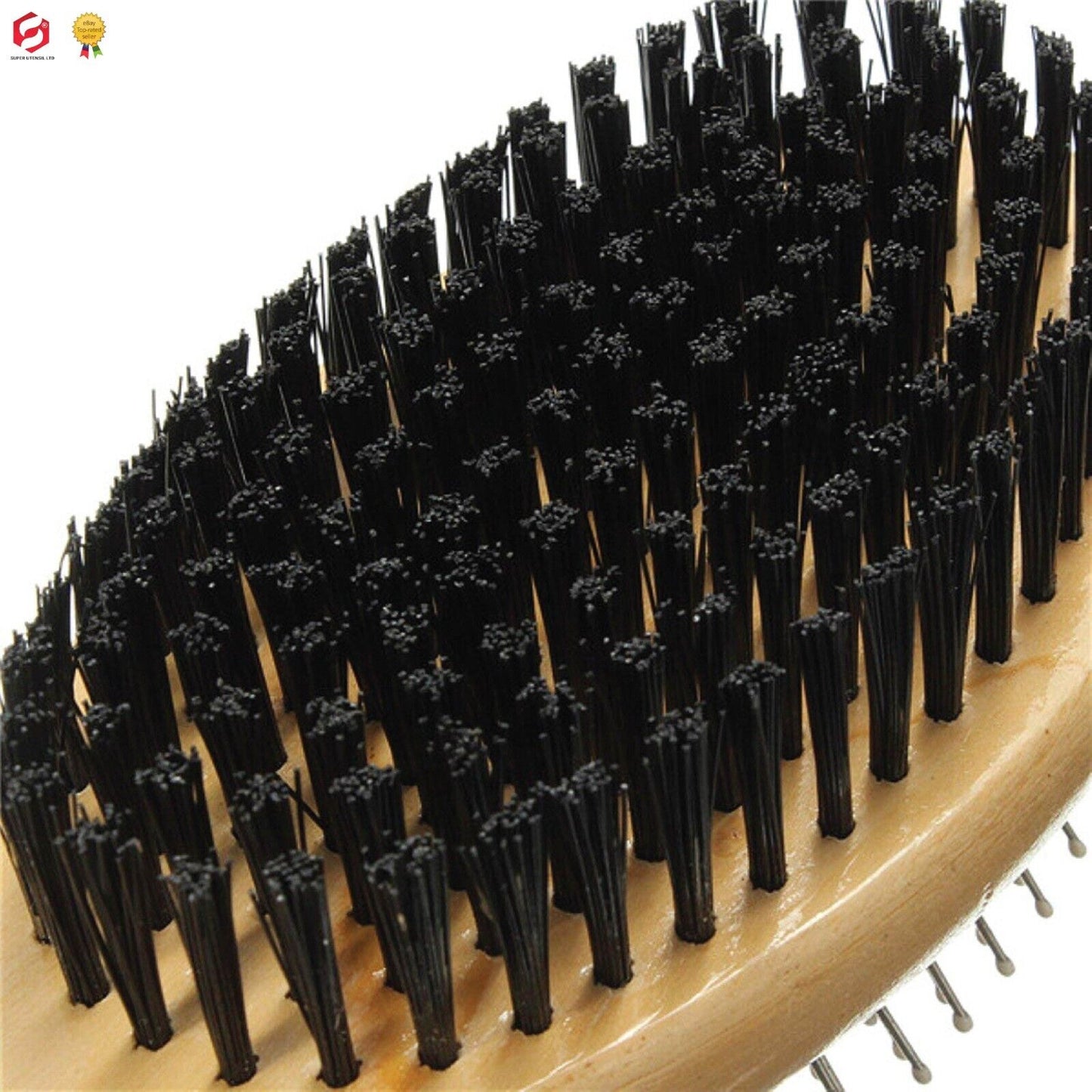 Double Sided Dog Cat Grooming Brush for Pet Hair Wooden Image 9
