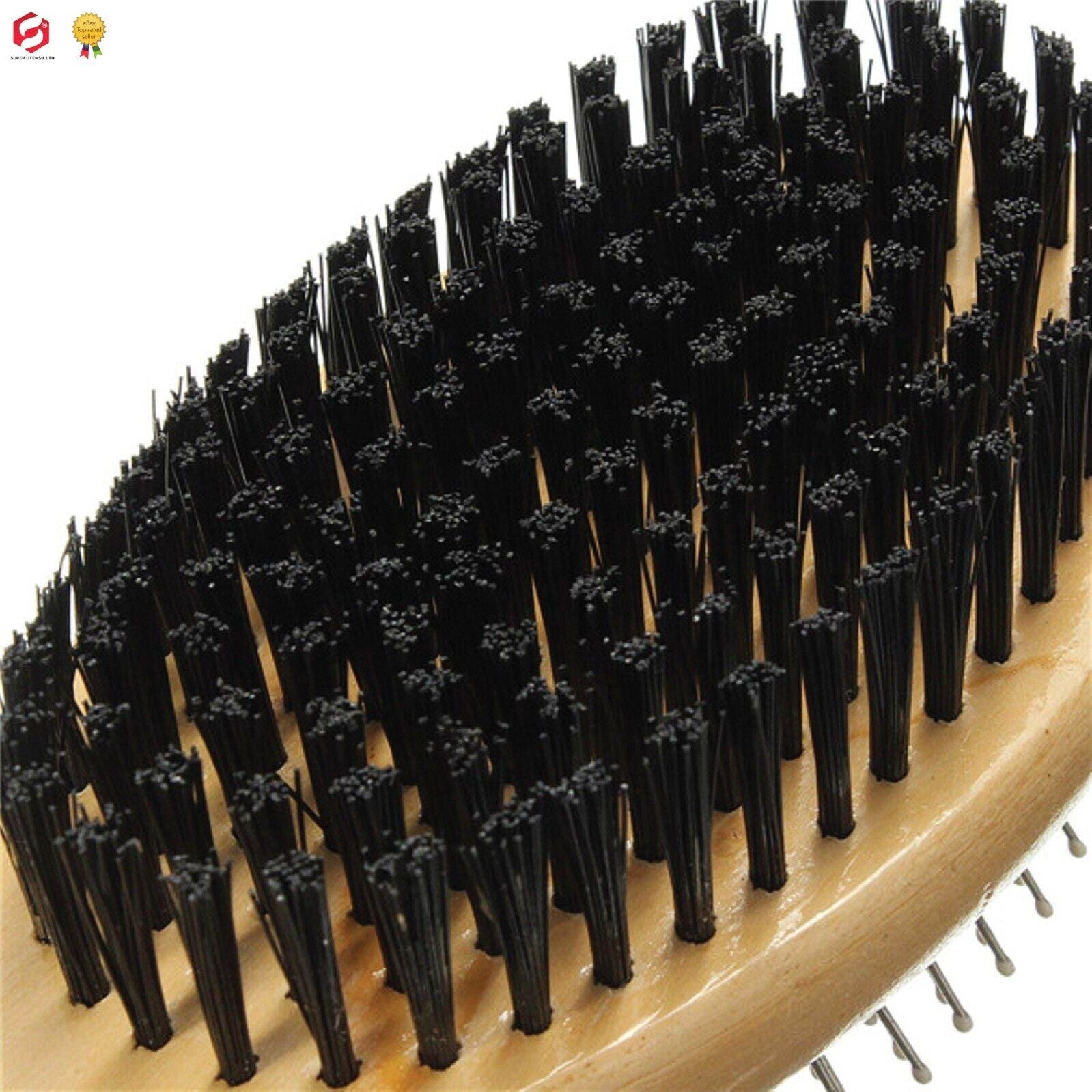 Double Sided Dog Cat Grooming Brush for Pet Hair Wooden Image 9
