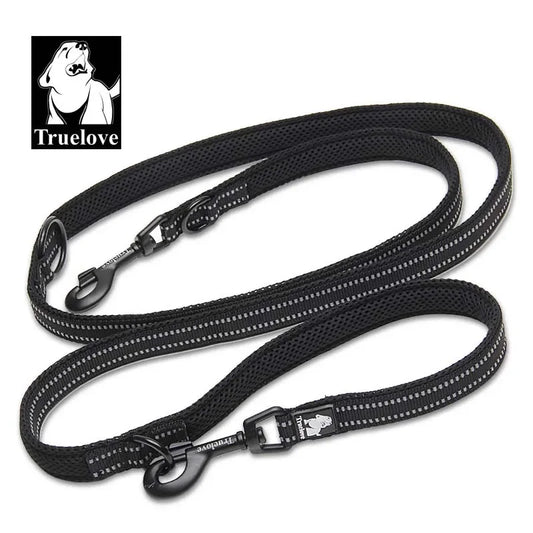 Adjustable Dog Lead Hands Free Pet Training Leash Multi-Function for 2 Dogs with reflective strips